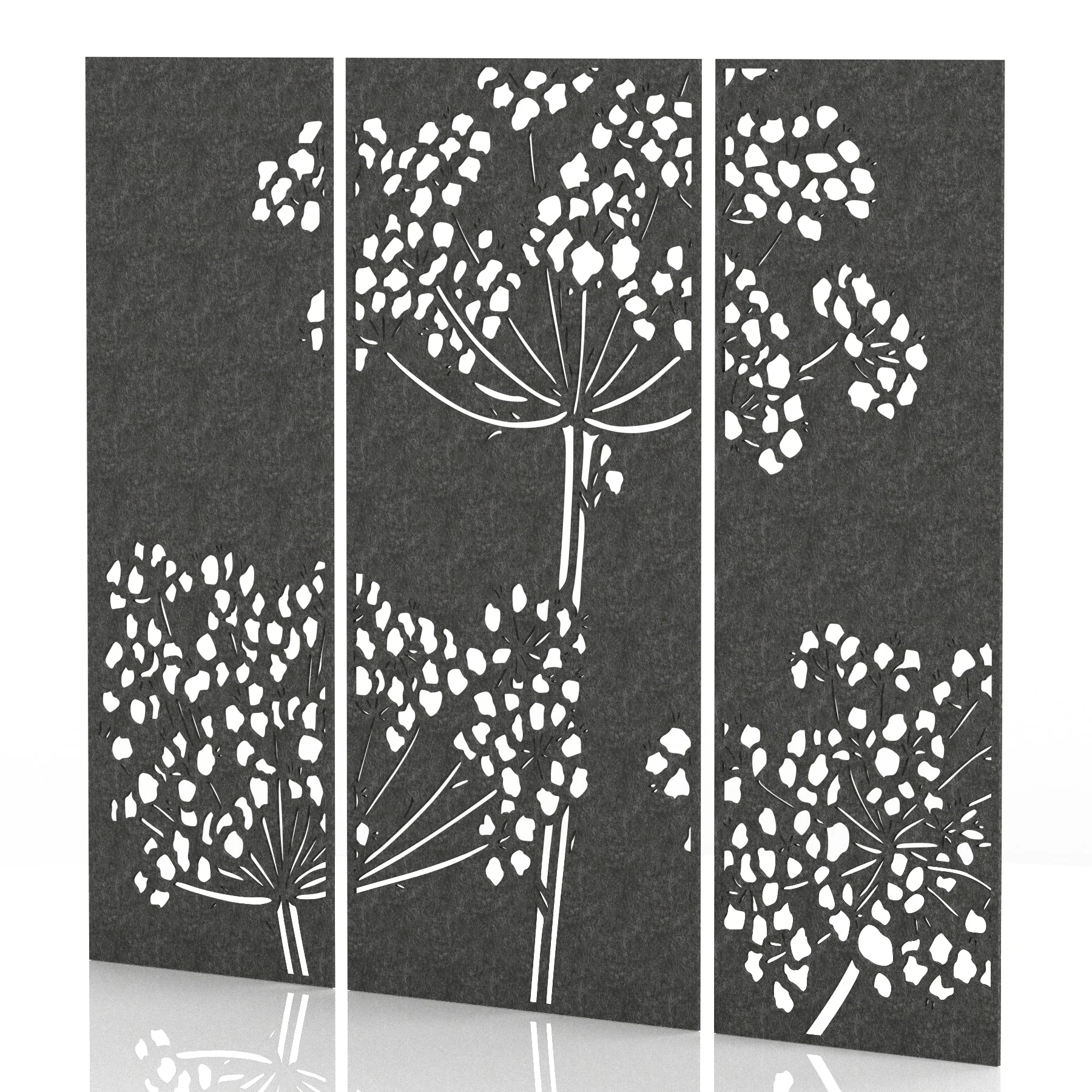 Sch! Acoustic Wall and Hanging Screen 3 Panel Set