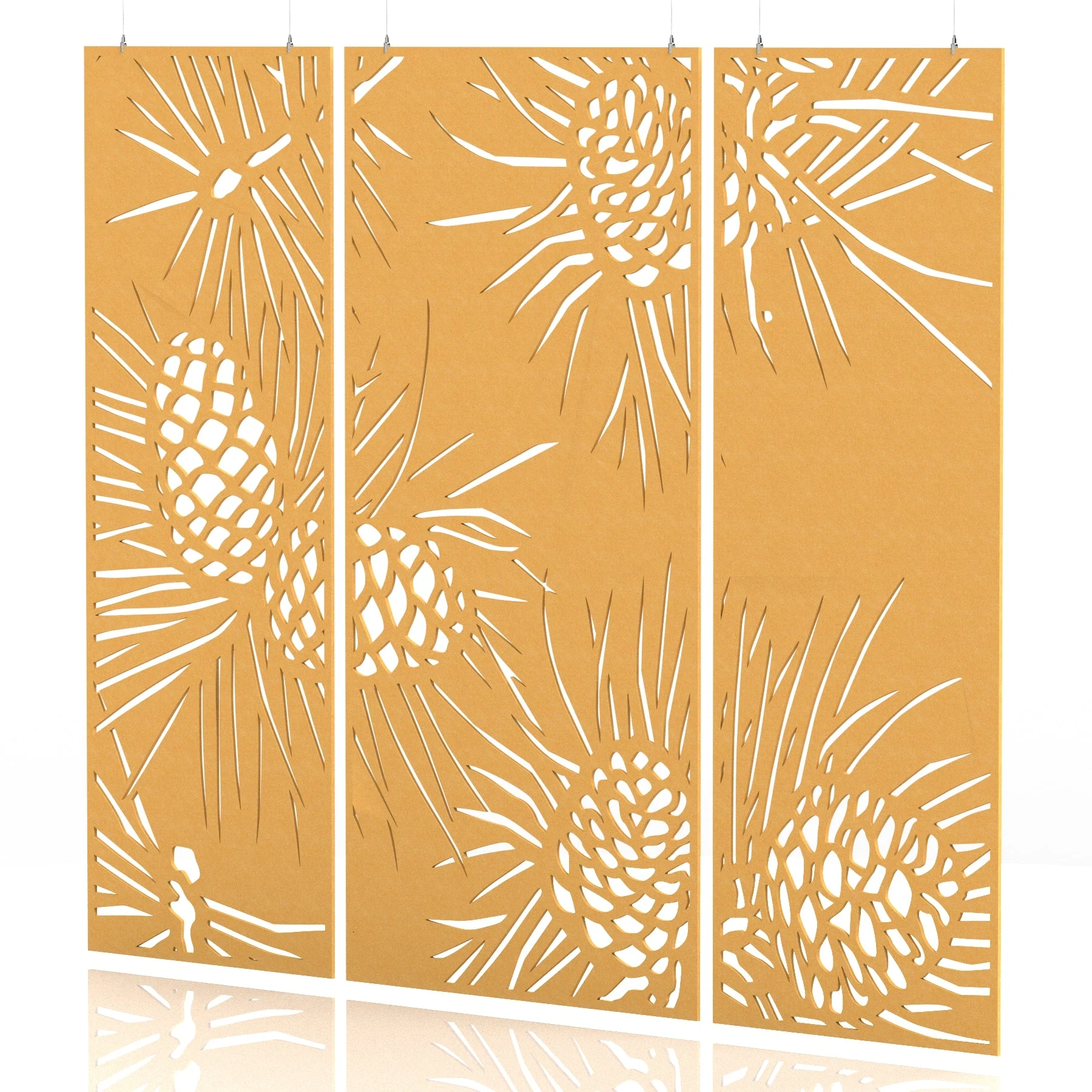 Sch! Acoustic Wall and Hanging Screen 3 Panel Set