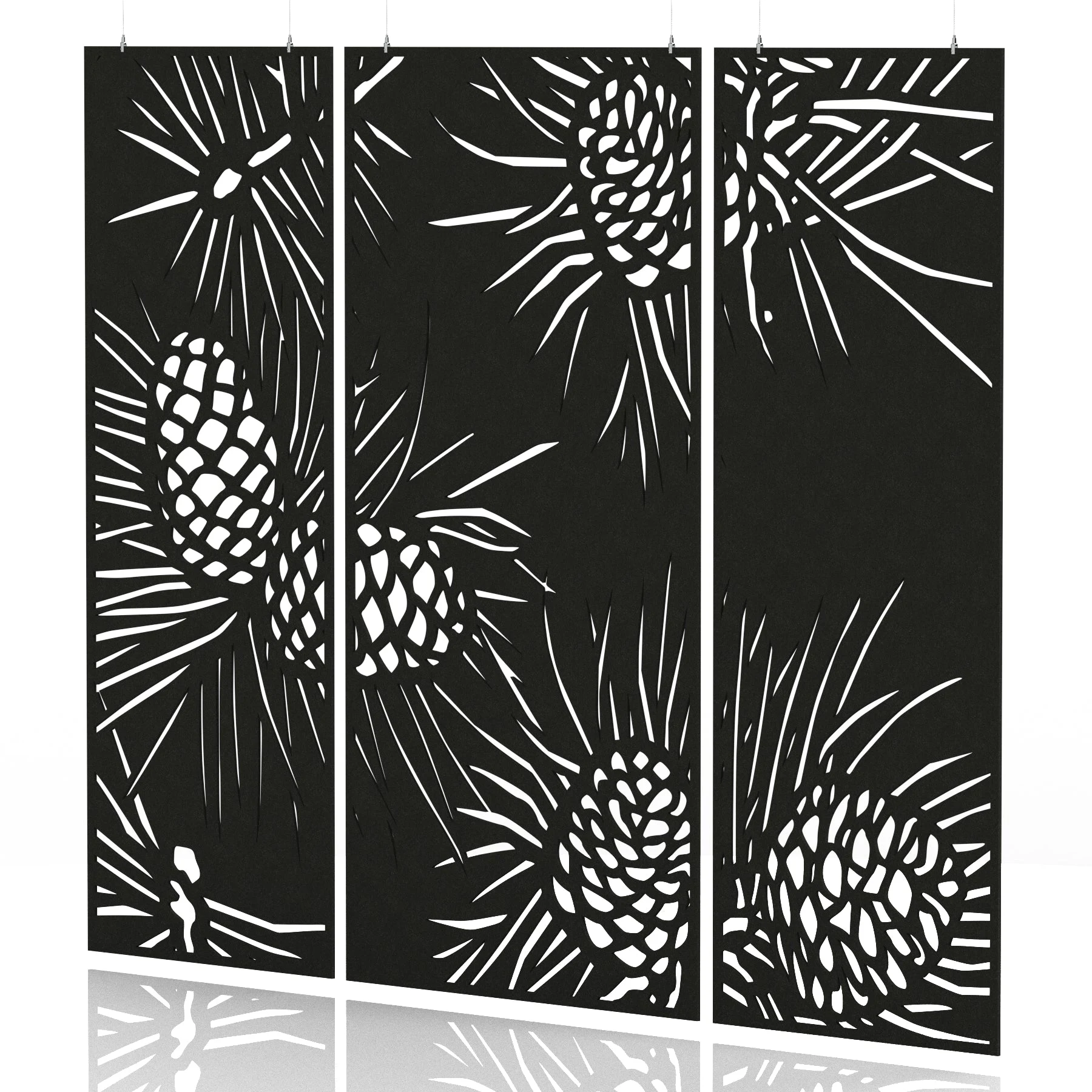 Sch! Acoustic Wall and Hanging Screen 3 Panel Set