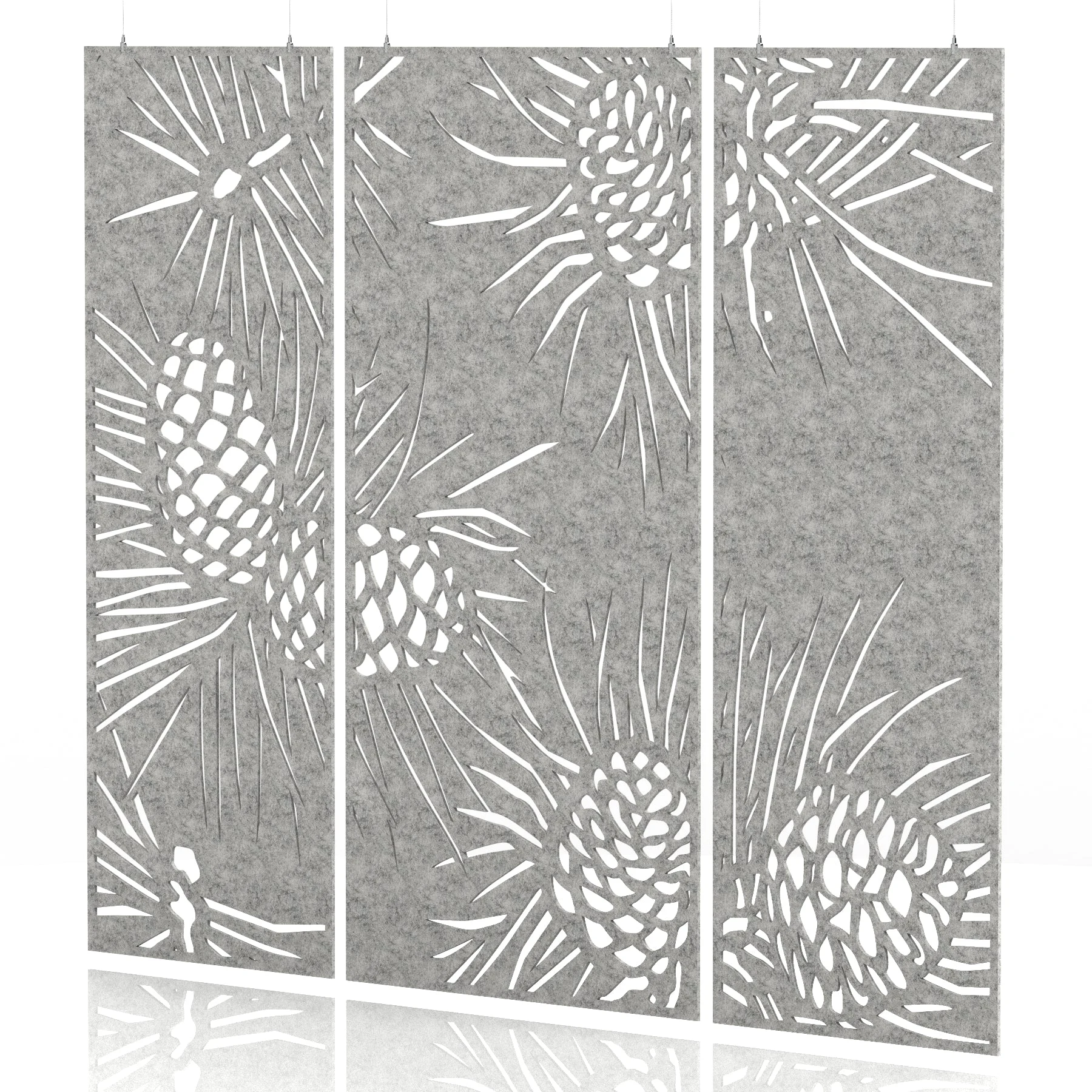 Sch! Acoustic Wall and Hanging Screen 3 Panel Set