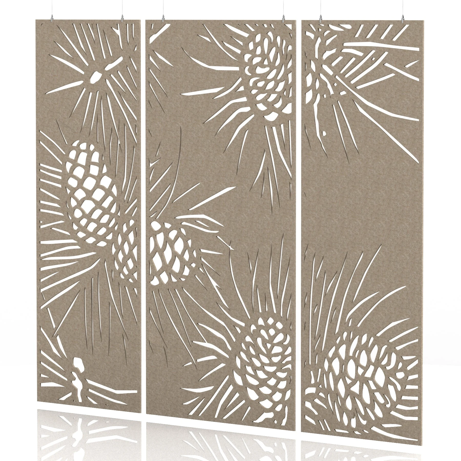 Sch! Acoustic Wall and Hanging Screen 3 Panel Set