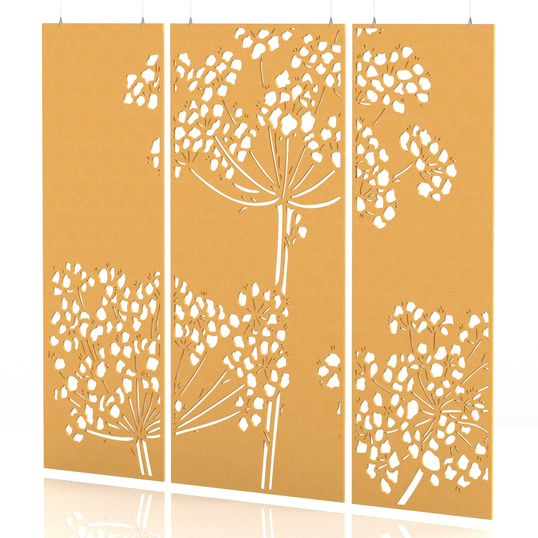 Sch! Acoustic Wall and Hanging Screen 3 Panel Set