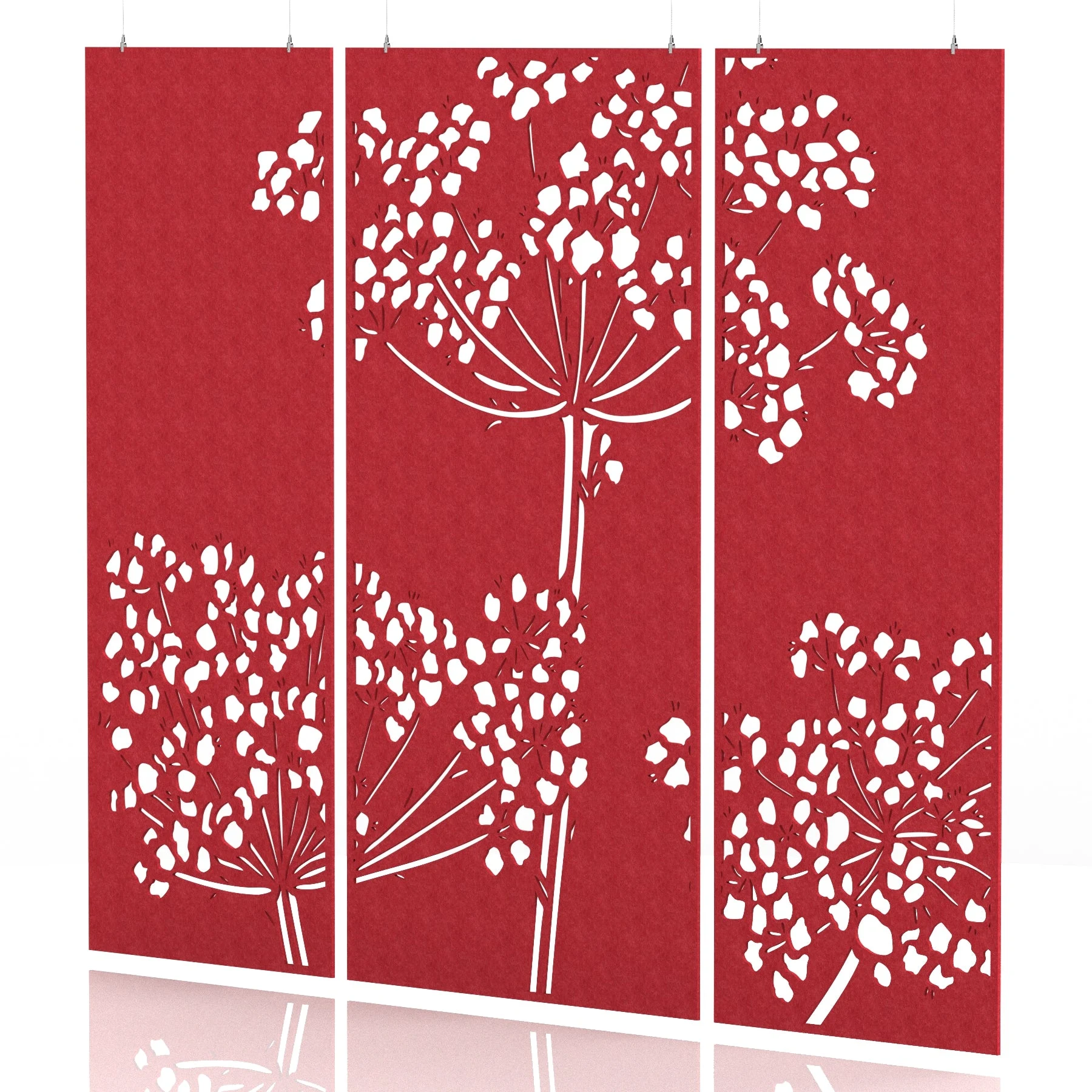 Sch! Acoustic Wall and Hanging Screen 3 Panel Set