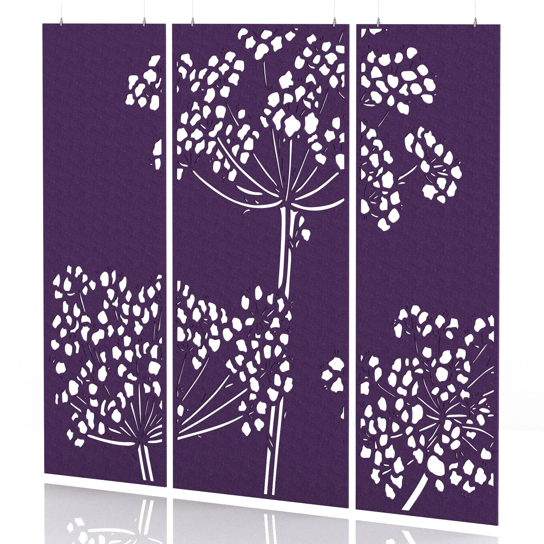 Sch! Acoustic Wall and Hanging Screen 3 Panel Set