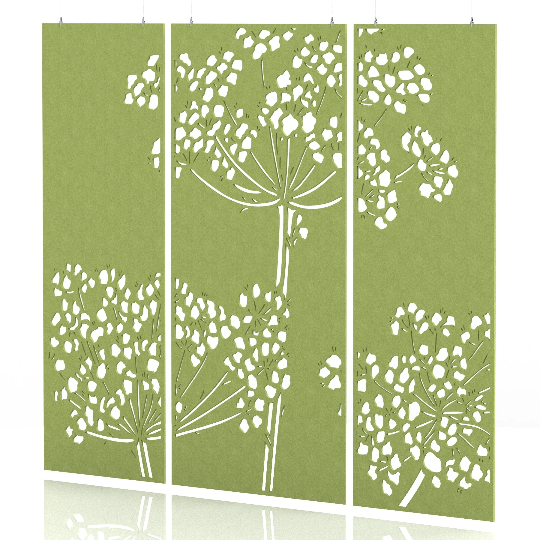 Sch! Acoustic Wall and Hanging Screen 3 Panel Set