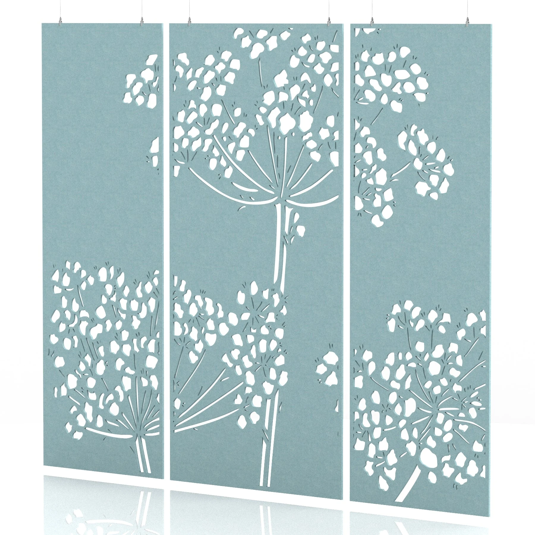 Sch! Acoustic Wall and Hanging Screen 3 Panel Set
