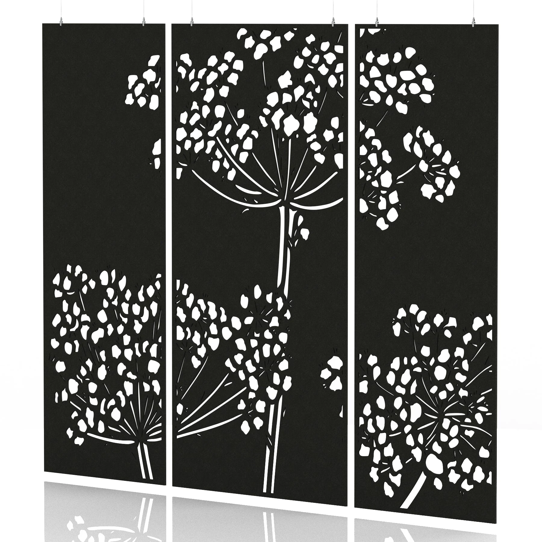 Sch! Acoustic Wall and Hanging Screen 3 Panel Set