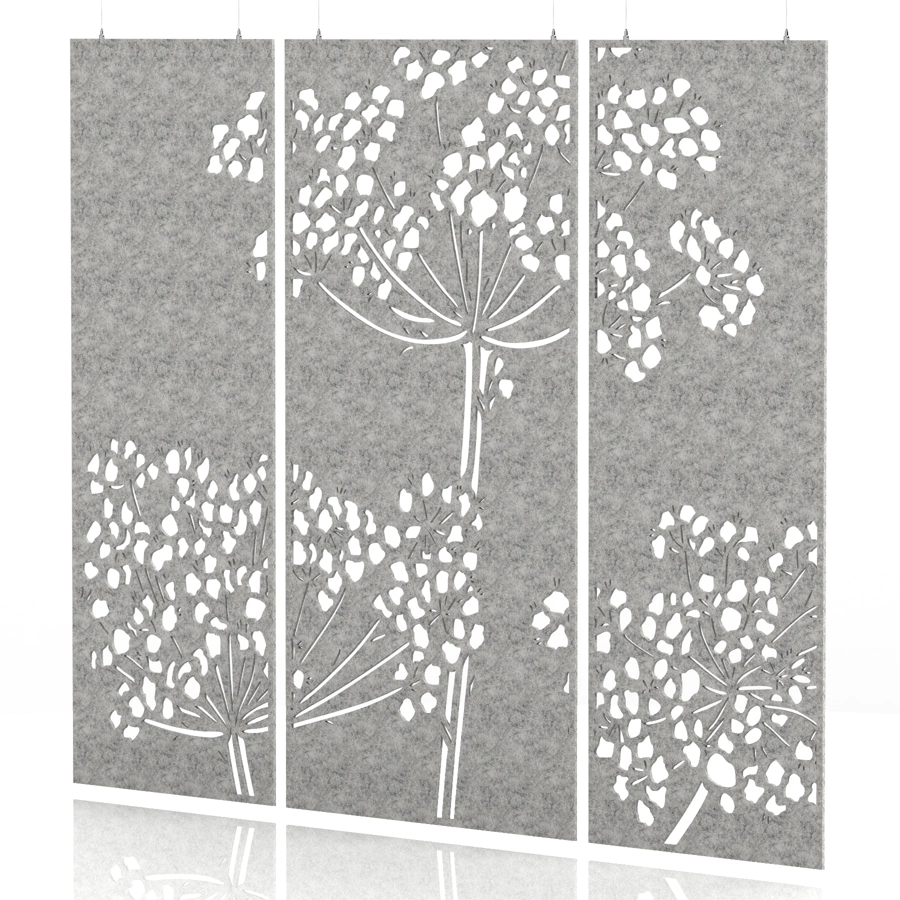 Sch! Acoustic Wall and Hanging Screen 3 Panel Set