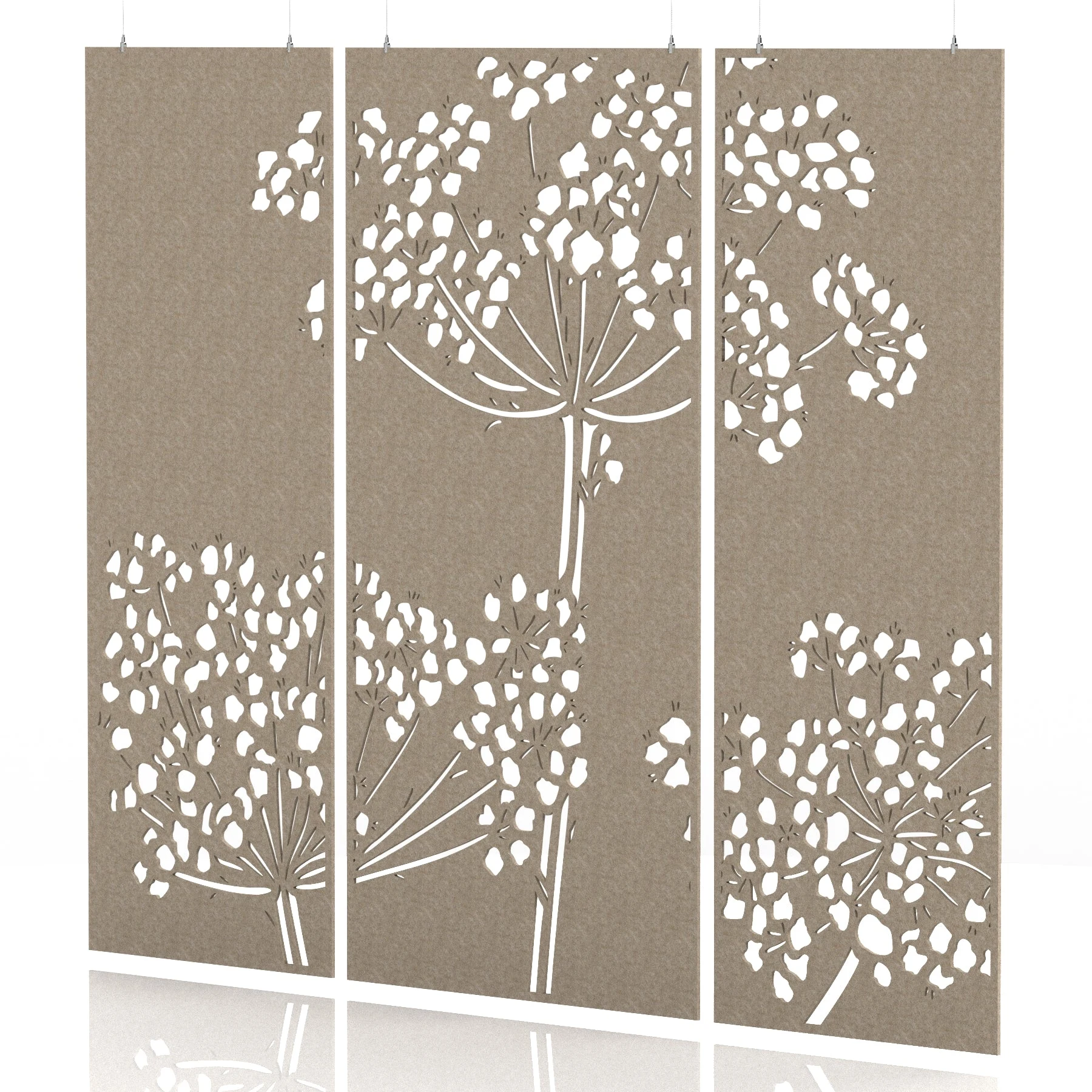Sch! Acoustic Wall and Hanging Screen 3 Panel Set