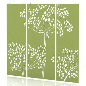 Sch! Acoustic Wall and Hanging Screen 3 Panel Set