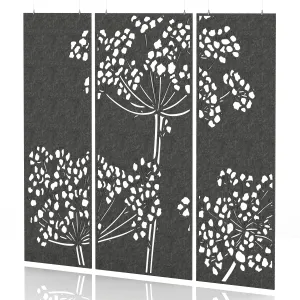 Sch! Acoustic Wall and Hanging Screen 3 Panel Set