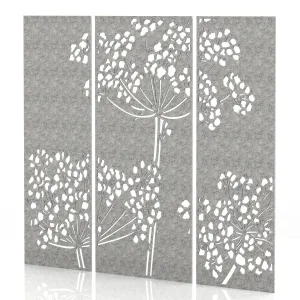 Sch! Acoustic Wall and Hanging Screen 3 Panel Set