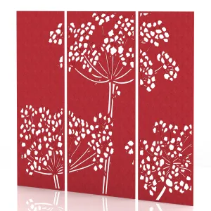 Sch! Acoustic Wall and Hanging Screen 3 Panel Set