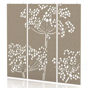 Sch! Acoustic Wall and Hanging Screen 3 Panel Set