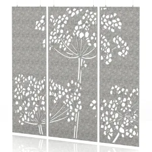 Sch! Acoustic Wall and Hanging Screen 3 Panel Set