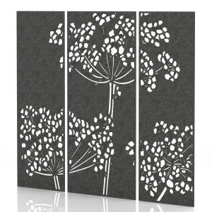Sch! Acoustic Wall and Hanging Screen 3 Panel Set