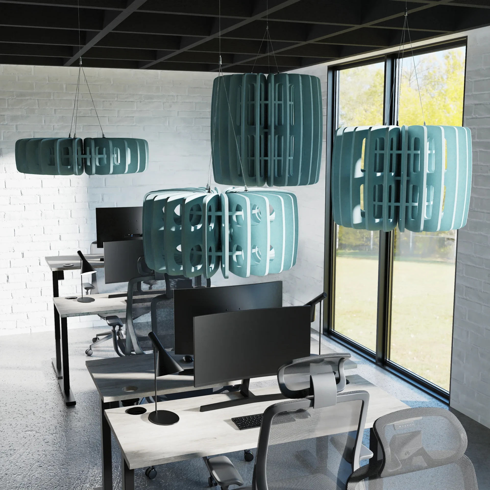 Sch! Acoustic Ceiling Baffles - Shade - Type B
