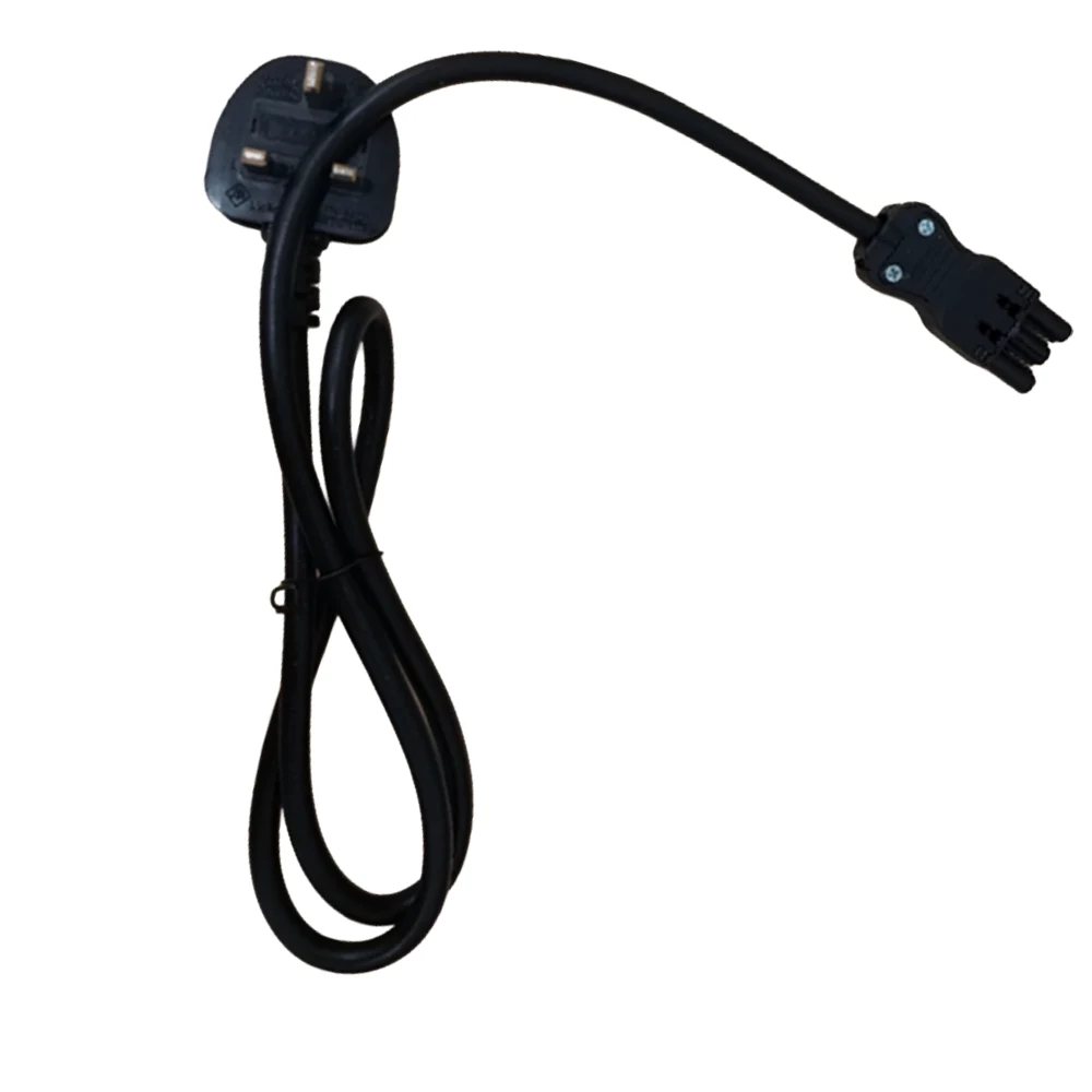 Volta Mains Power Cable - UK Plug with 13A Fuse Lead to Female Connector - 100cm