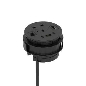 Volta Round Cable Port Power Module with Mains Socket and 45W USB