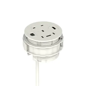 Volta Round Cable Port Power Module with Mains Socket and 45W USB