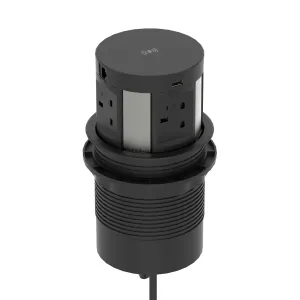 Volta Round Pop-Up Power Module with 4 Sockets and Wireless Charger