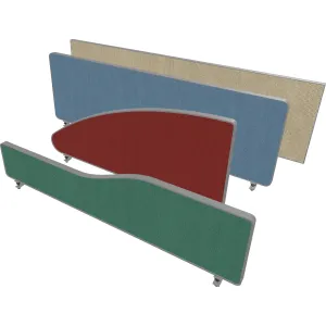 Impulse Plus Oblong, Wave and Angle Desktop Desk Screens
