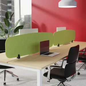 Sch! Oblong Acoustic Desk Screen in Recycled PET Felt