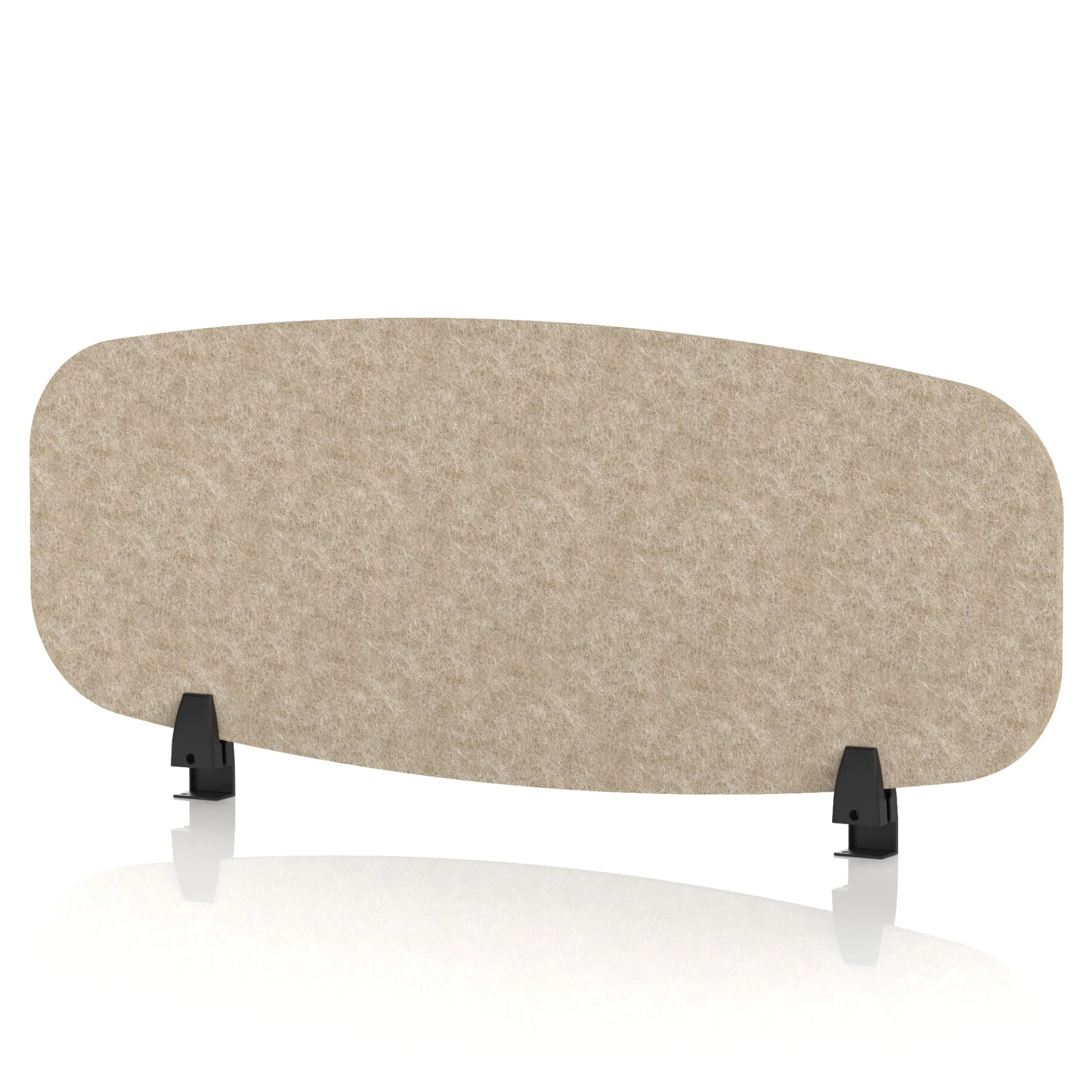 Sch! Oblong Acoustic Desk Screen in Recycled PET Felt