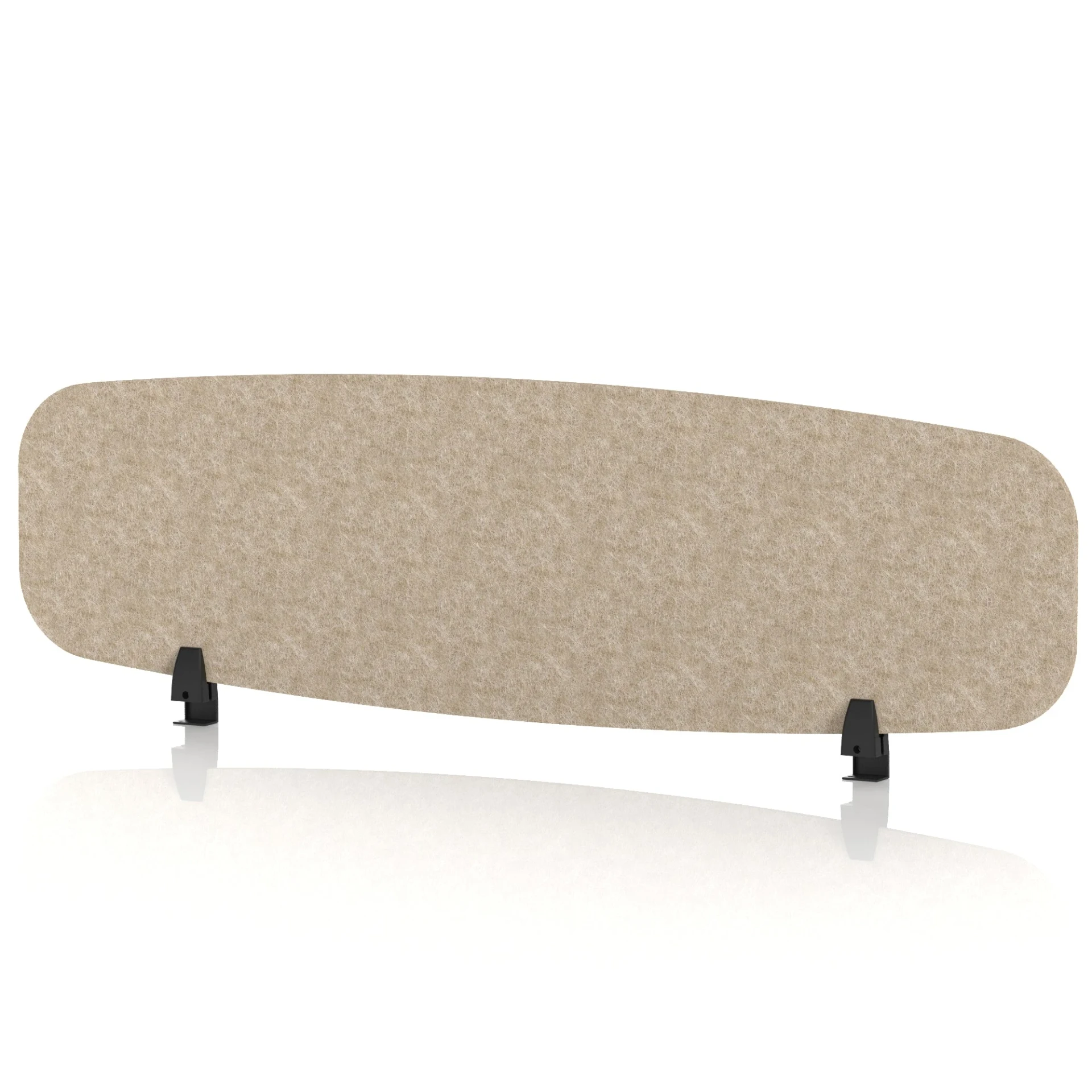 Sch! Oblong Acoustic Desk Screen in Recycled PET Felt
