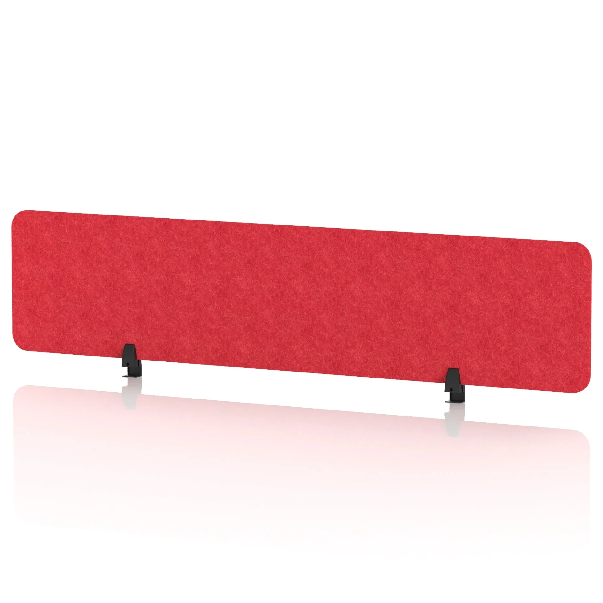 Sch! Rectangular Acoustic Desk Screen in Recycled PET Felt