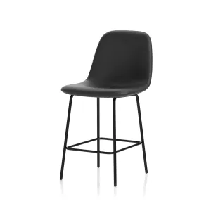Charford PU Leather Bistro Bar Stool with Backrest