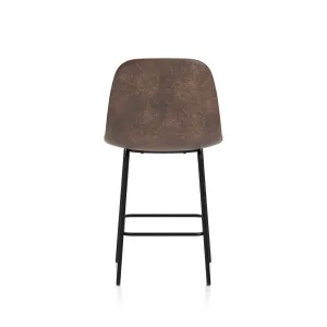 Charford PU Leather Bistro Bar Stool with Backrest