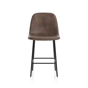 Charford PU Leather Bistro Bar Stool with Backrest