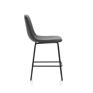Charford PU Leather Bistro Bar Stool with Backrest