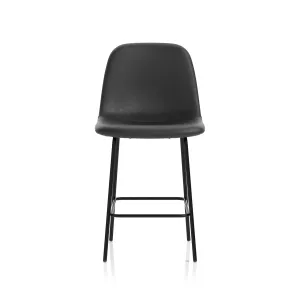 Charford PU Leather Bistro Bar Stool with Backrest