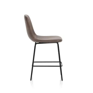 Charford PU Leather Bistro Bar Stool with Backrest