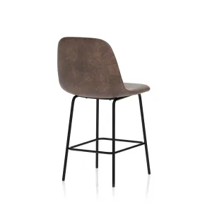 Charford PU Leather Bistro Bar Stool with Backrest