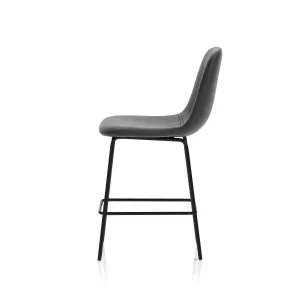 Charford PU Leather Bistro Bar Stool with Backrest