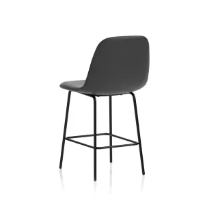 Charford PU Leather Bistro Bar Stool with Backrest