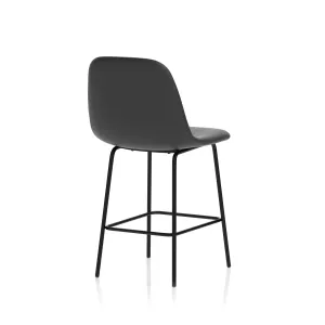 Charford PU Leather Bistro Bar Stool with Backrest