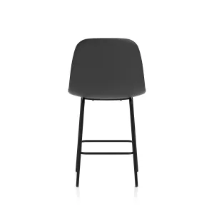 Charford PU Leather Bistro Bar Stool with Backrest