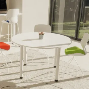Florence White Frame Fabric Seat High Stool Chair