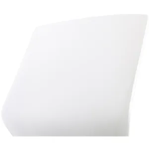 Florence White Shell High Bar Stool with Fabric Seat