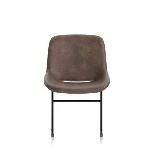 Stowe PU Leather Sled Frame Bistro Stool Chair