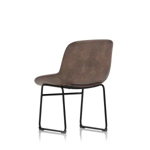 Stowe PU Leather Sled Frame Bistro Stool Chair