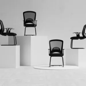 Astro Visitor Cantilever Leg Mesh Chair