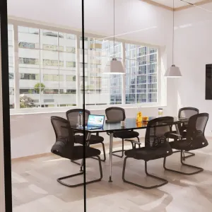 Astro Visitor Cantilever Leg Mesh Chair