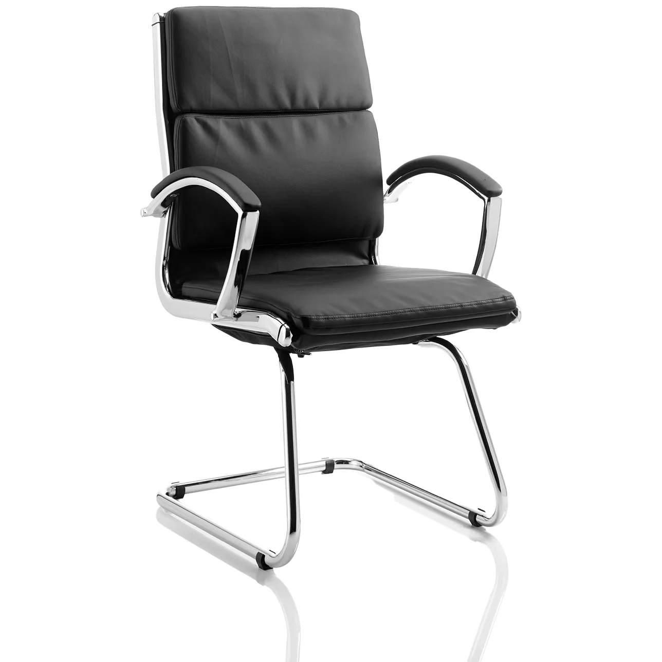 Classic Medium Back Cantilever Visitor Chair with Arms