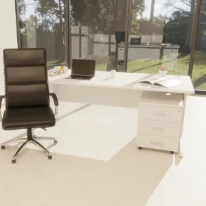 Classic Medium Back Cantilever Visitor Chair with Arms