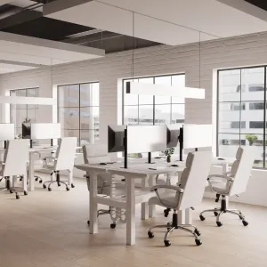 Desire Medium Back Leather Cantilever Visitor Chair with Arms